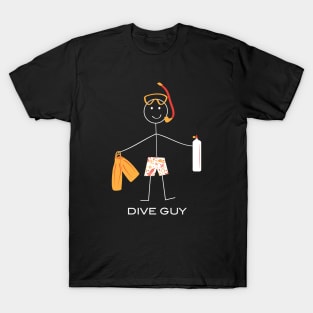 Funny Mens Dive Guy for Scuba Divers T-Shirt